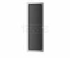BALNEO Schowek na szczotkę WC Wall Box Brush L Black Glass lewy do wbudowania w ścianę ze stali nierdzewnej czarny